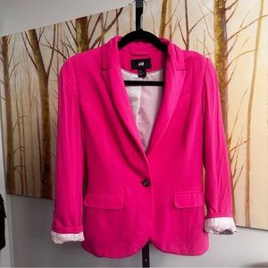 H&M pink fuschia blazer
